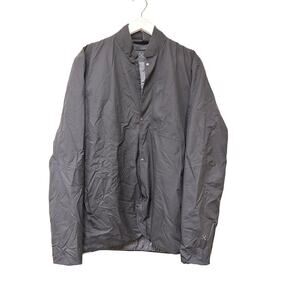 Lululemon Men XL Black Snap Button Insulated Bomber Jacket Outdoor Wicking Gym